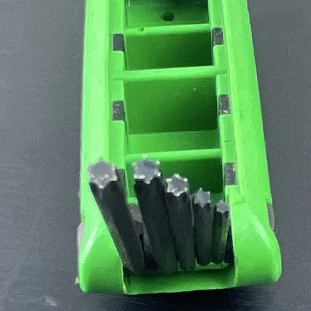 Eklind 25581 Folding Torx Key Set T8-T40 9 Piece Green Black Made in USA Tool